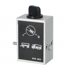 Pneumatic tipper joystick, car-trailer key G1/8" lower connections